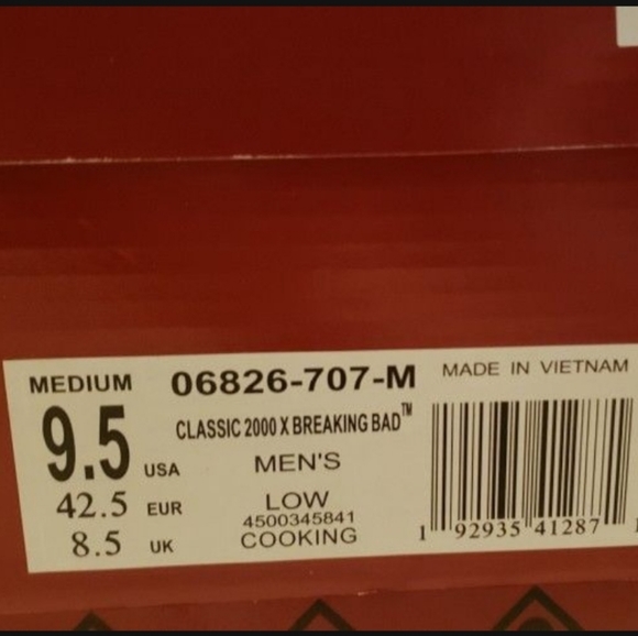 Kswiss "Cooking" Breaking Bad limited edition Mens 9.5 - Picture 8 of 10